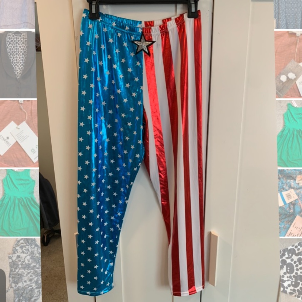 Gently Used Marvel Superhero Pants Polyester Spandex blend L/XL